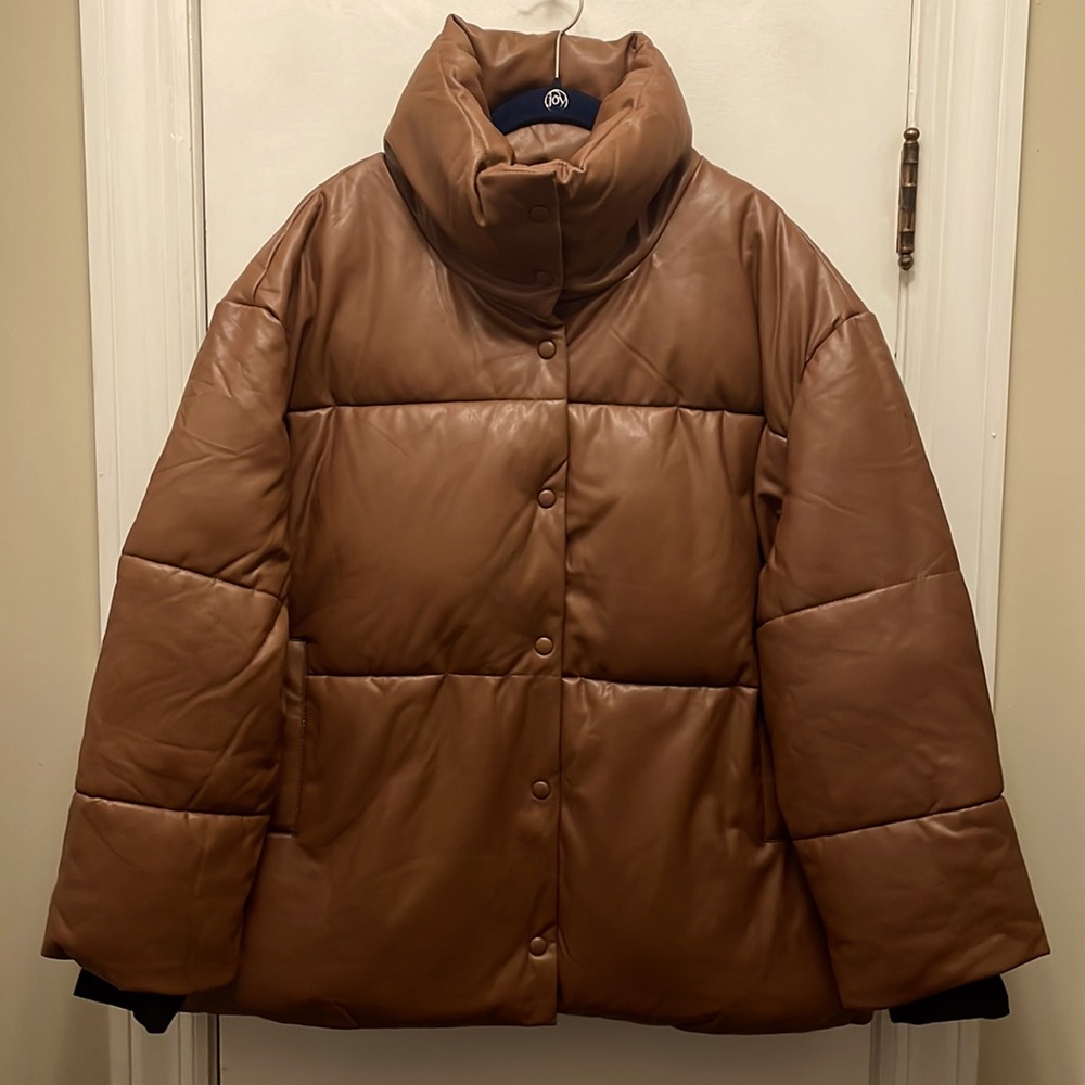 Funnel Neck Puffer Jacket Size XL NWOT - Picture 1 of 4